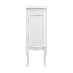 White Wood 4-Drawer Elena Jewelry Armoire