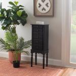 Black 5-Drawer Ollie Petite Jewelry Armoire