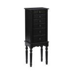 Black 5-Drawer Ollie Petite Jewelry Armoire
