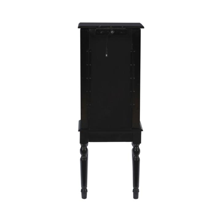 Black 5-Drawer Ollie Petite Jewelry Armoire