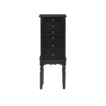 Black 5-Drawer Ollie Petite Jewelry Armoire
