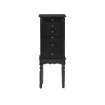 Black 5-Drawer Ollie Petite Jewelry Armoire