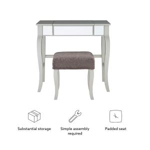 Silver Harper Flip-Top 2-pc. Vanity Set