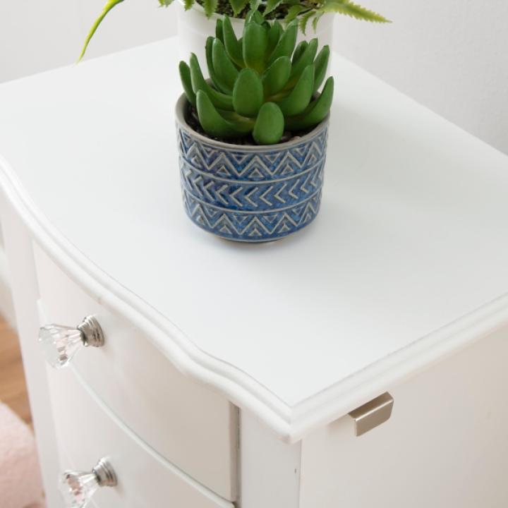 White 5-Drawer Jasmine Petite Jewelry Armoire