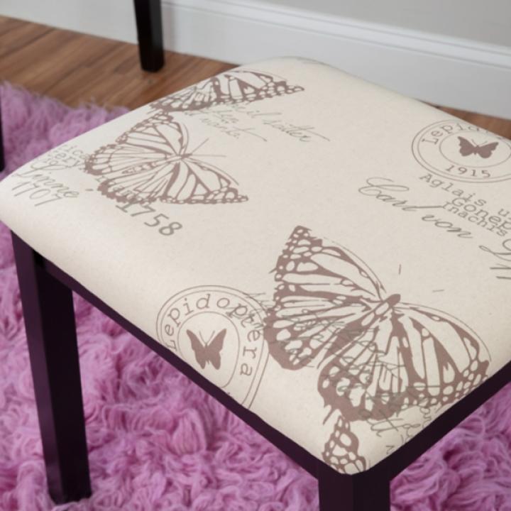 Black Virginia Butterfly 2-pc. Vanity Set