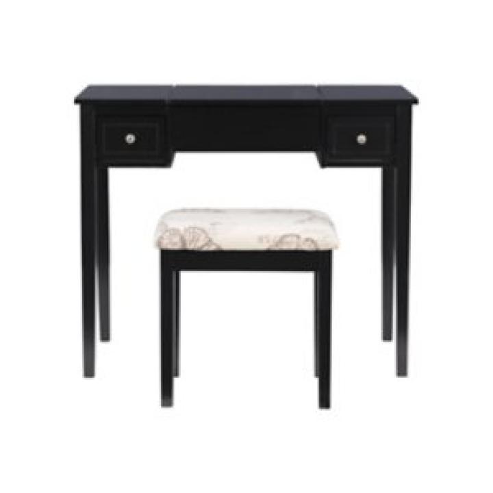 Black Virginia Butterfly 2-pc. Vanity Set