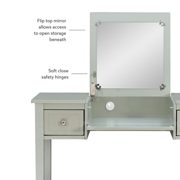 Silver Virginia Butterfly 2-pc. Vanity Set