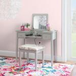 Silver Virginia Butterfly 2-pc. Vanity Set