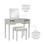 Silver Virginia Butterfly 2-pc. Vanity Set