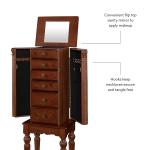 Cherry 5-Drawer Ollie Petite Jewelry Armoire