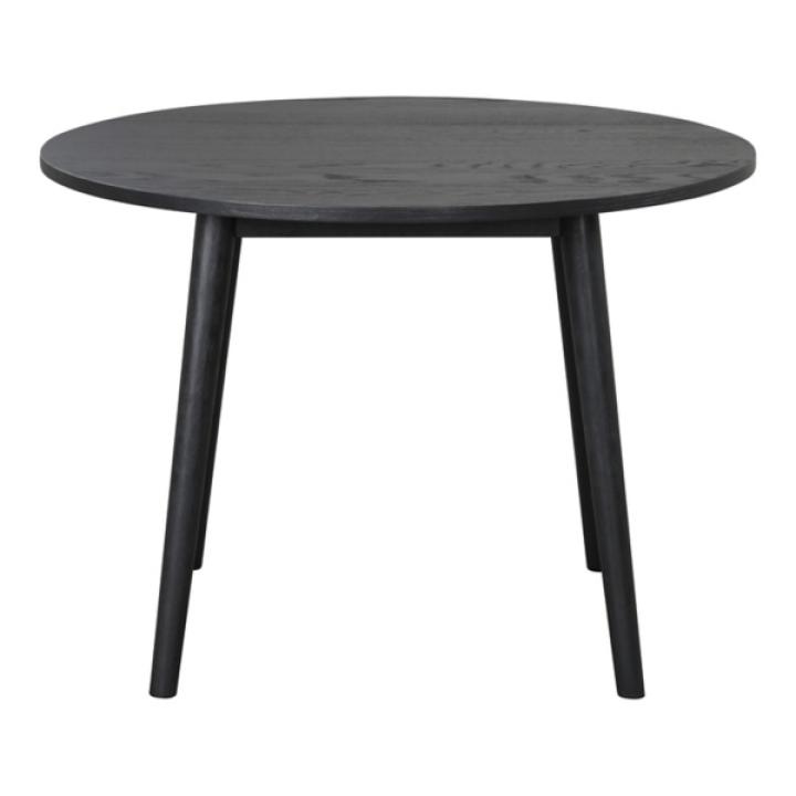 Black Round Veneten Dining Table