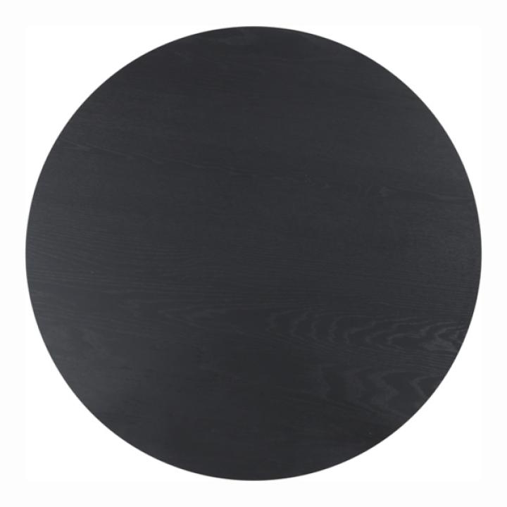 Black Round Veneten Dining Table
