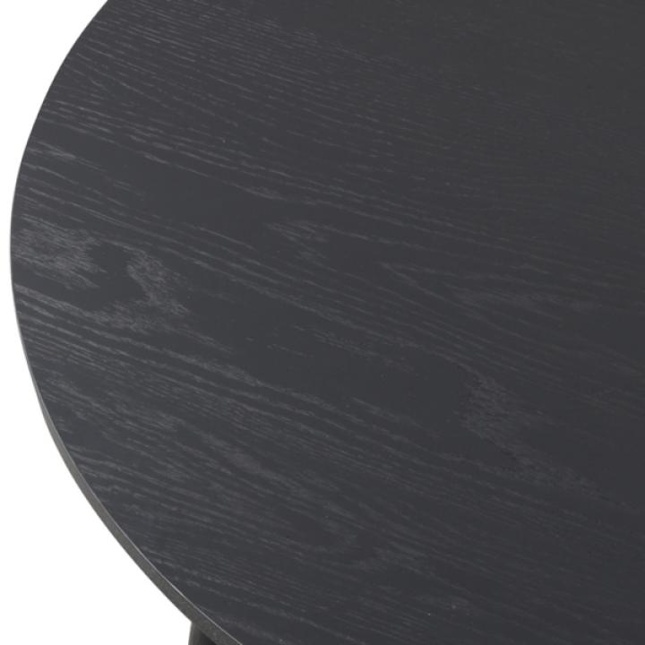 Black Round Veneten Dining Table