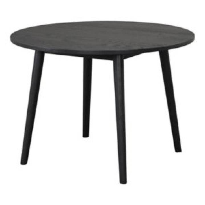 Black Round Veneten Dining Table