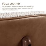 Ivory Boucle Walnut Aspen Dining Chairs, Set of 2