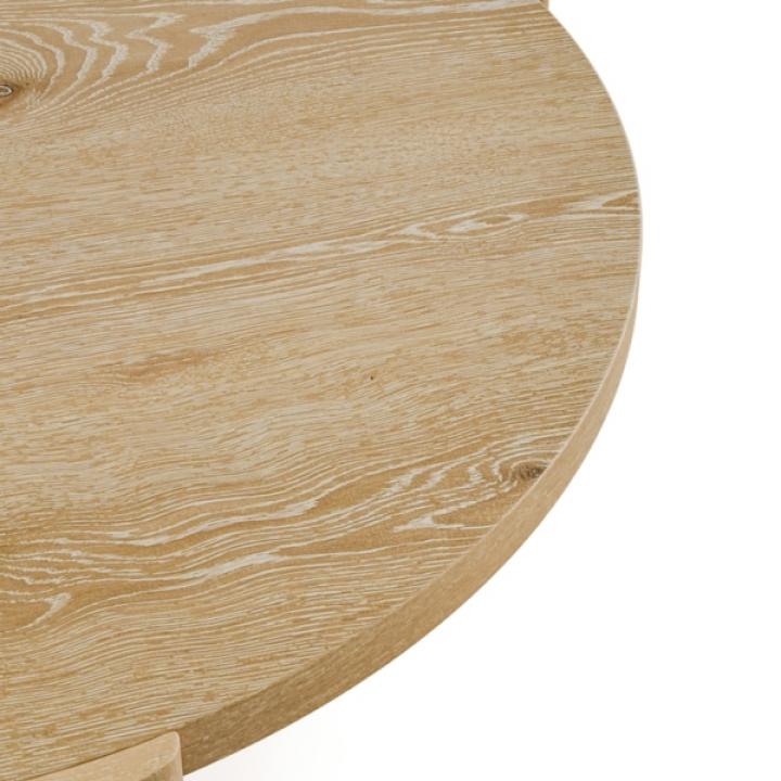 Natural Oak Wood Round Ashford Coffee Table
