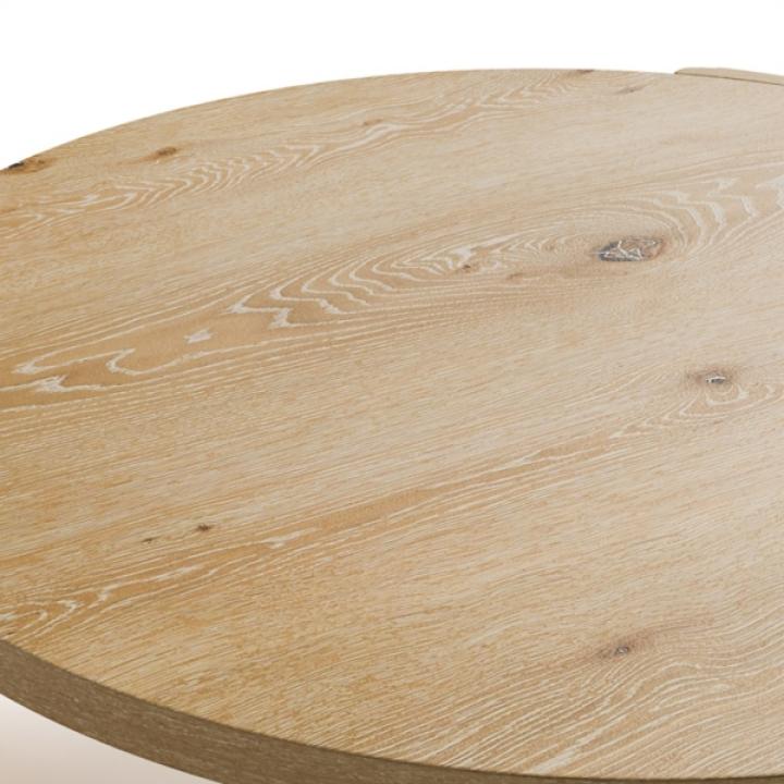 Natural Oak Wood Round Ashford Coffee Table