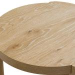 Natural Oak Wood Round Ashford Accent Table