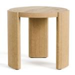Natural Oak Wood Round Ashford Accent Table