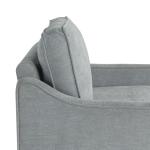 Light Gray Upholstered Spokane Wide Accent Chair