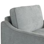 Light Gray Upholstered Spokane Wide Accent Chair