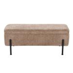 Brown Upholstered Daniella Storage Bench