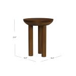 Walnut Mango Wood Side Table