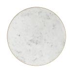 Gold Metal Marble Accent Table