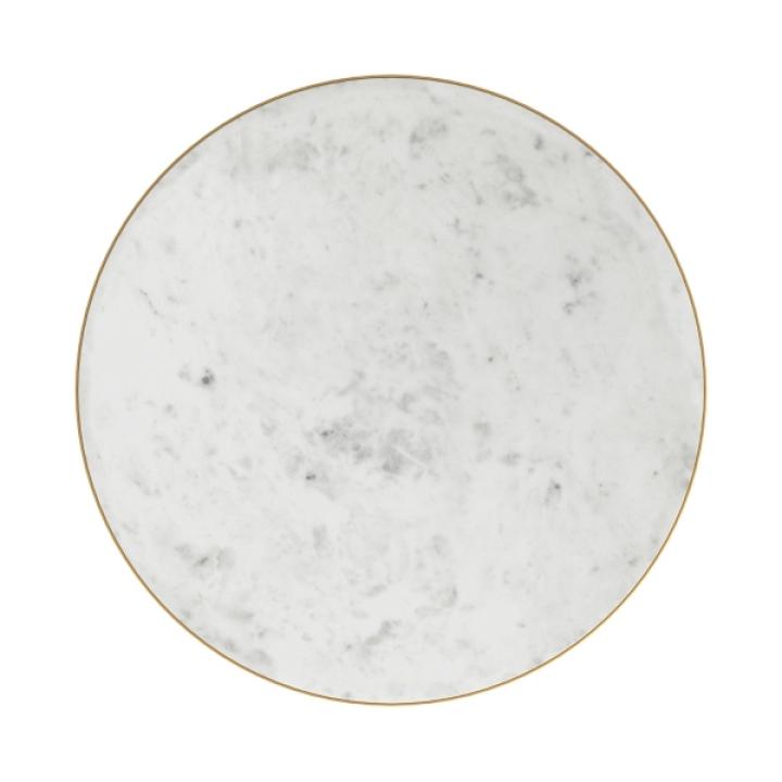 Gold Metal Marble Accent Table