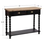 Black Two-Tone Rutledge Console Table