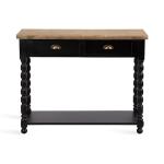 Black Two-Tone Rutledge Console Table