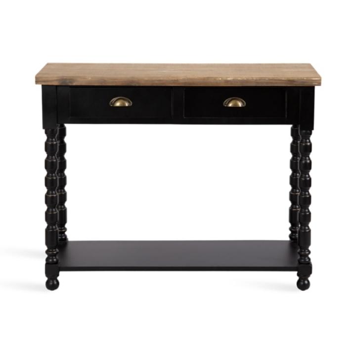 Black Two-Tone Rutledge Console Table