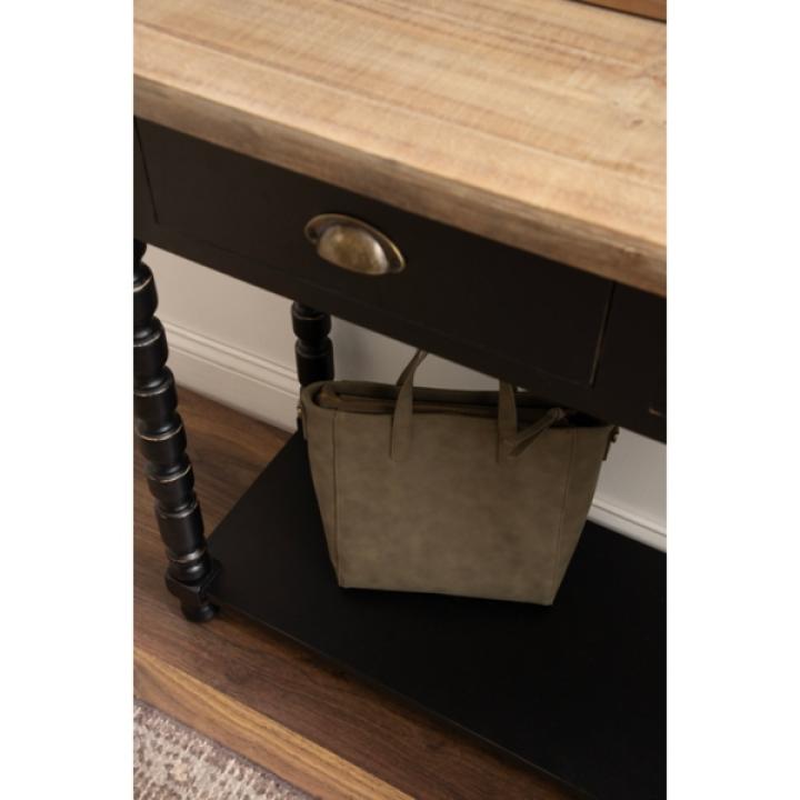 Black Two-Tone Rutledge Console Table