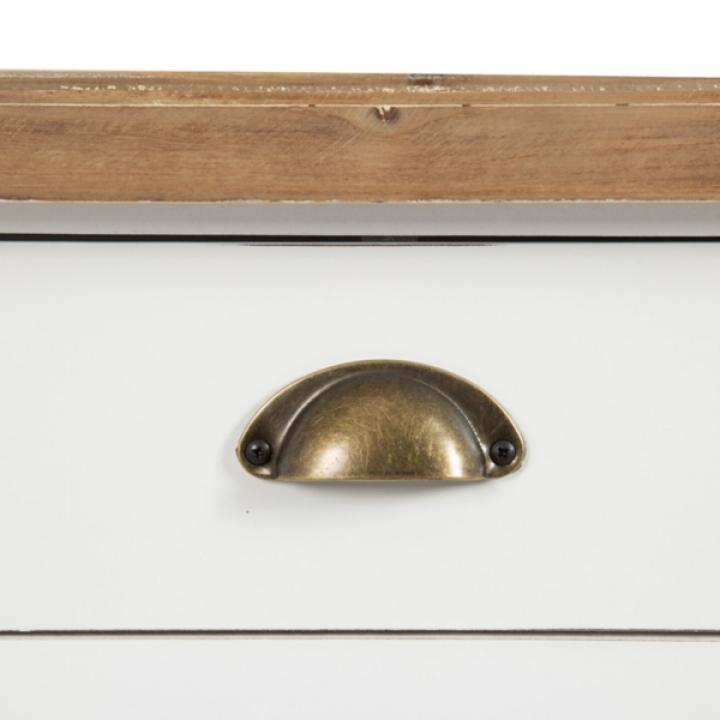 White Two-Tone Rutledge Console Table