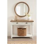 White Two-Tone Rutledge Console Table