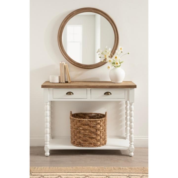 White Two-Tone Rutledge Console Table