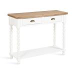 White Two-Tone Rutledge Console Table