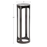 Gray Iron & Glass Dahl Cocktail Table