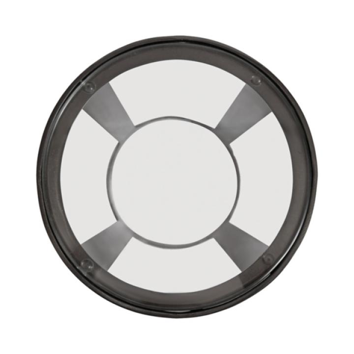 Gray Iron & Glass Dahl Cocktail Table