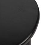 Black Wood Round Seebeck Accent Table