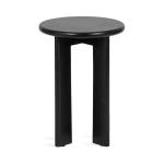 Black Wood Round Seebeck Accent Table