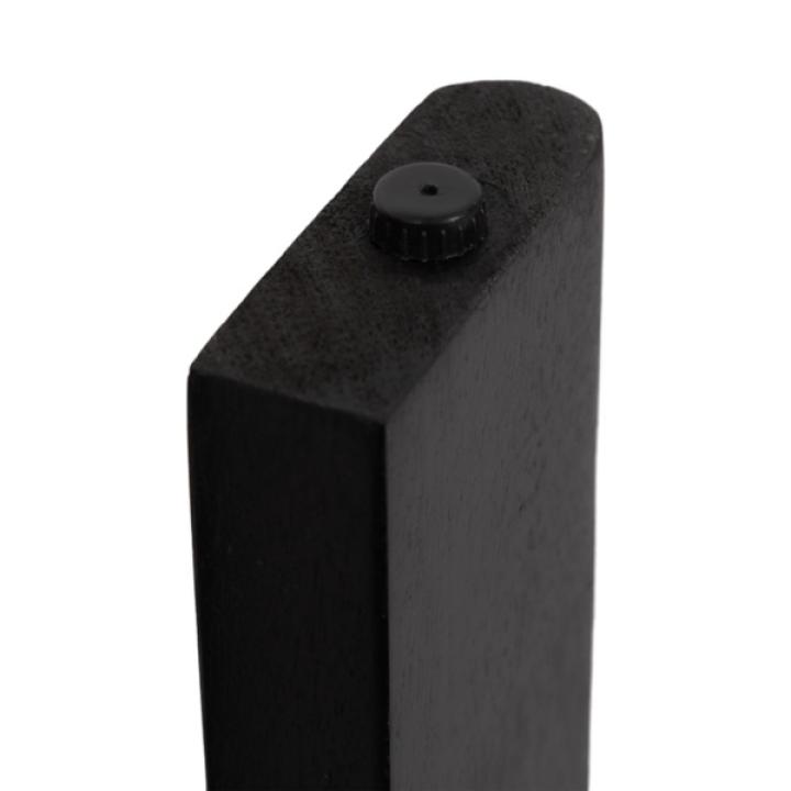 Black Wood Round Seebeck Accent Table