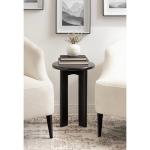 Black Wood Round Seebeck Accent Table