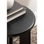 Black Wood Round Seebeck Accent Table