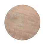 Natural Wood Scalloped Gierson Accent Table