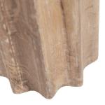 Natural Wood Scalloped Gierson Accent Table