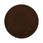 Dark Brown Wood Round Seebeck Accent Table