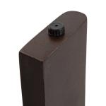 Dark Brown Wood Round Seebeck Accent Table