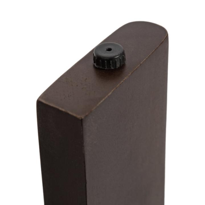 Dark Brown Wood Round Seebeck Accent Table