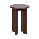 Dark Brown Wood Round Seebeck Accent Table